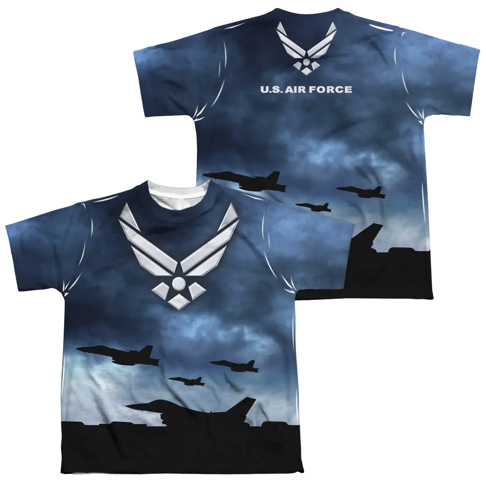 Air Force Take Off - Youth All-Over Print T-Shirt (Ages 8-12) U.S. Air Force