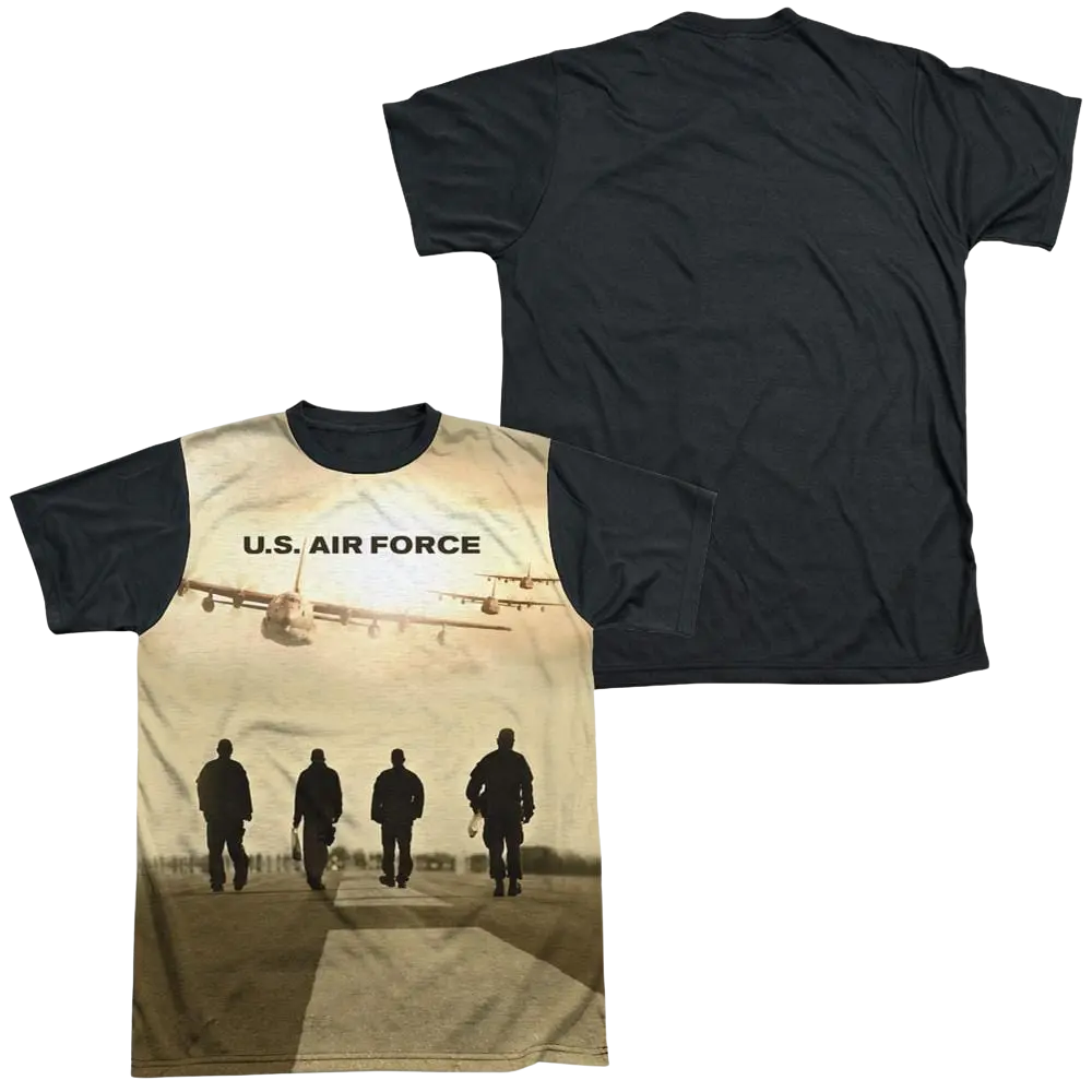 Air Force Long Walk - Men's Black Back T-Shirt U.S. Air Force