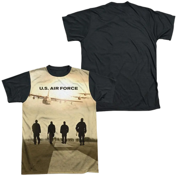 Air Force Long Walk - Men's Black Back T-Shirt U.S. Air Force