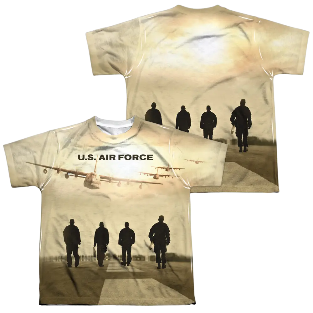 Air Force Long Walk - Youth All-Over Print T-Shirt (Ages 8-12) U.S. Air Force