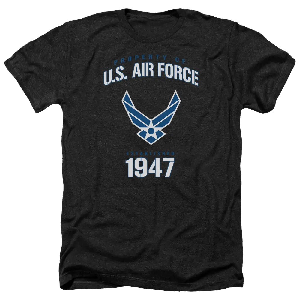 Air Force Property Of - Men's Heather T-Shirt U.S. Air Force