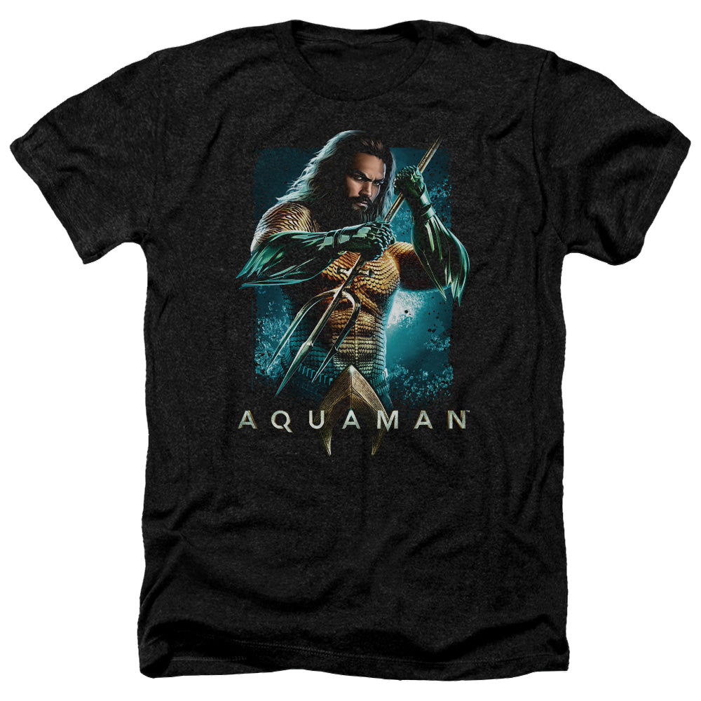 Aquaman Movie Trident - Men's Heather T-Shirt Men's Heather T-Shirt Aquaman