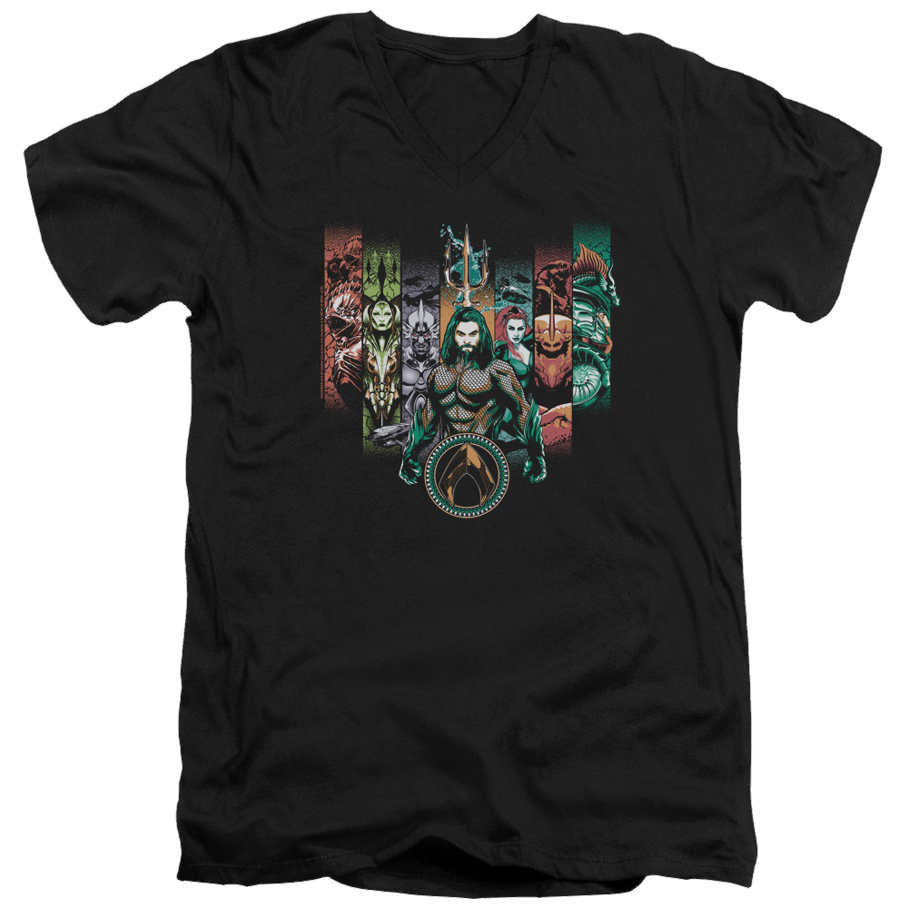 Aquaman Movie Unite The Kingdoms - Men's V-Neck T-Shirt Men's V-Neck T-Shirt Aquaman
