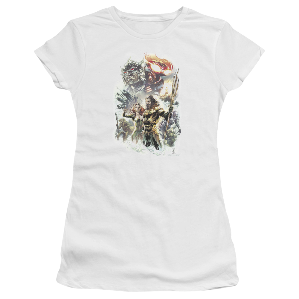 Aquaman Movie King Of Atlantis - Juniors T-Shirt Juniors T-Shirt Aquaman