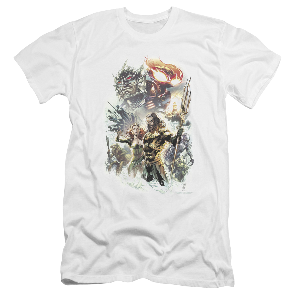Aquaman Movie King Of Atlantis - Men's Premium Slim Fit T-Shirt Men's Premium Slim Fit T-Shirt Aquaman