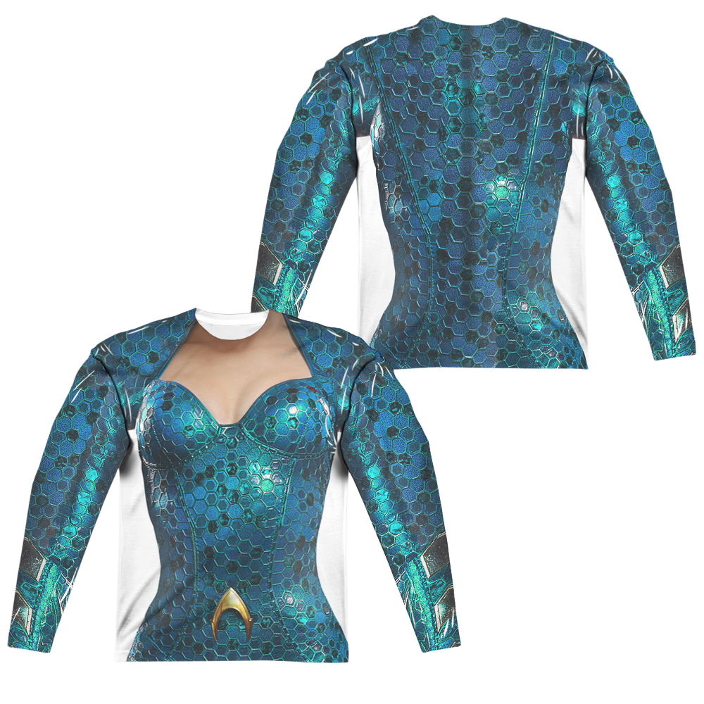 Aquaman Movie Mera Uniform - Men's All-Over Print Long Sleeve Men's All-Over Print Long Sleeve Aquaman