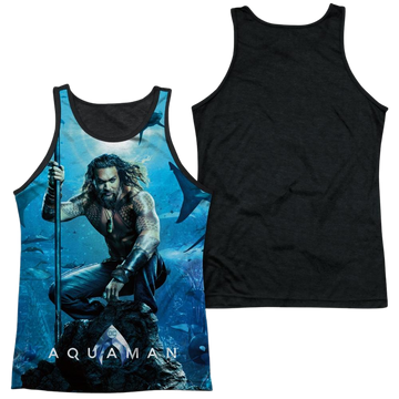 Aquaman Movie Poster men's black back tank