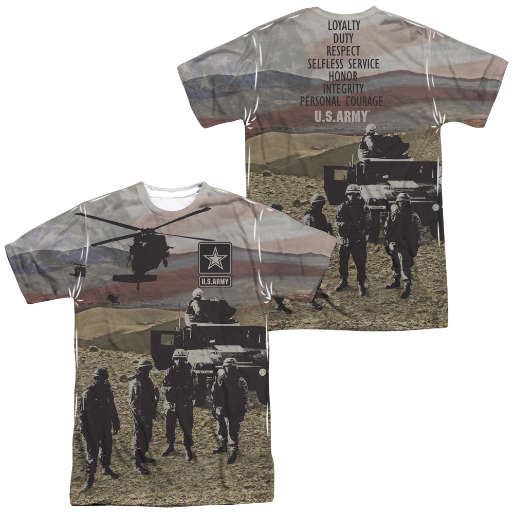 U.S. Army Values (Front/Back Print) - Men's All-Over Print T-Shirt Men's All-Over Print T-Shirt U.S. Army