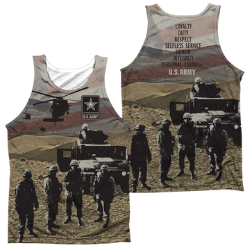 U.S. Army Values (Front/Back Print) - Men's All Over Print Tank Top Men's All Over Print Tank U.S. Army
