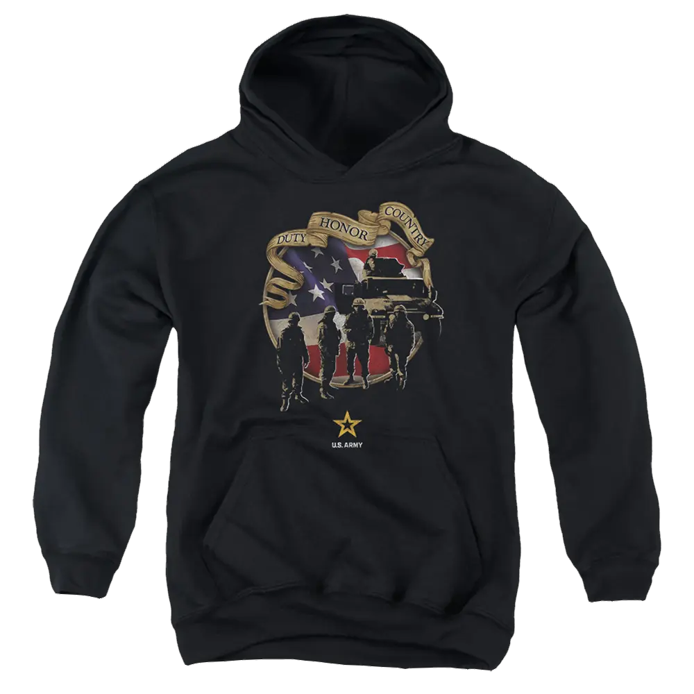 Army - Duty Honor Country Youth Pull-Over Hoodie U.S. Army