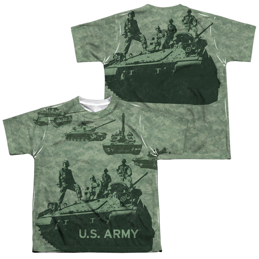 U.S. Army Tank Up (Front/Back Print) - Youth All-Over Print T-Shirt Youth All-Over Print T-Shirt (Ages 8-12) U.S. Army