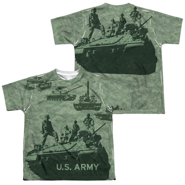 U.S. Army Tank Up (Front/Back Print) - Youth All-Over Print T-Shirt Youth All-Over Print T-Shirt (Ages 8-12) U.S. Army
