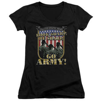 U.S. Army Go Army - Juniors V-Neck T-Shirt Juniors V-Neck T-Shirt U.S. Army
