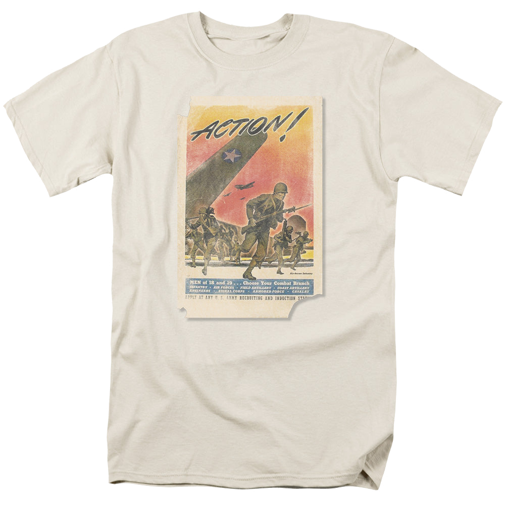 U.S. Army Action Poster - Men's Regular Fit T-Shirt Men's Regular Fit T-Shirt U.S. Army