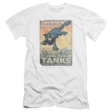 Army Treat Em Rough Premium Adult Slim Fit T-Shirt U.S. Army
