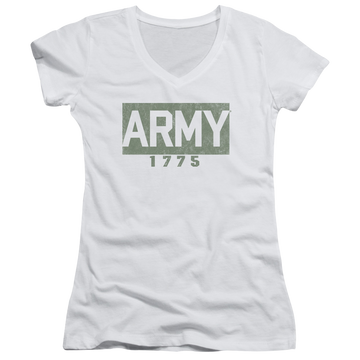 U.S. Army Block - Juniors V-Neck T-Shirt Juniors V-Neck T-Shirt U.S. Army