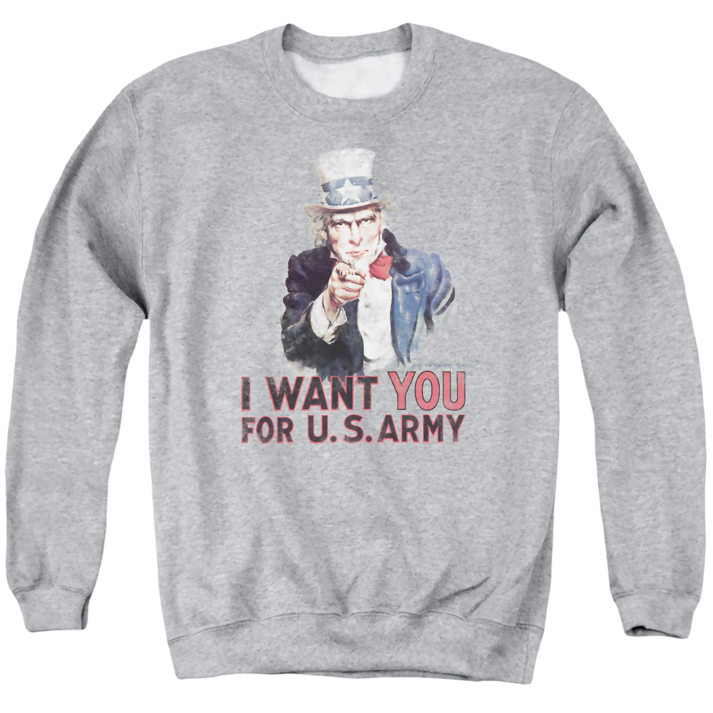 U.S. Army I Want You - Men's Crewneck Sweatshirt Men's Crewneck Sweatshirt U.S. Army