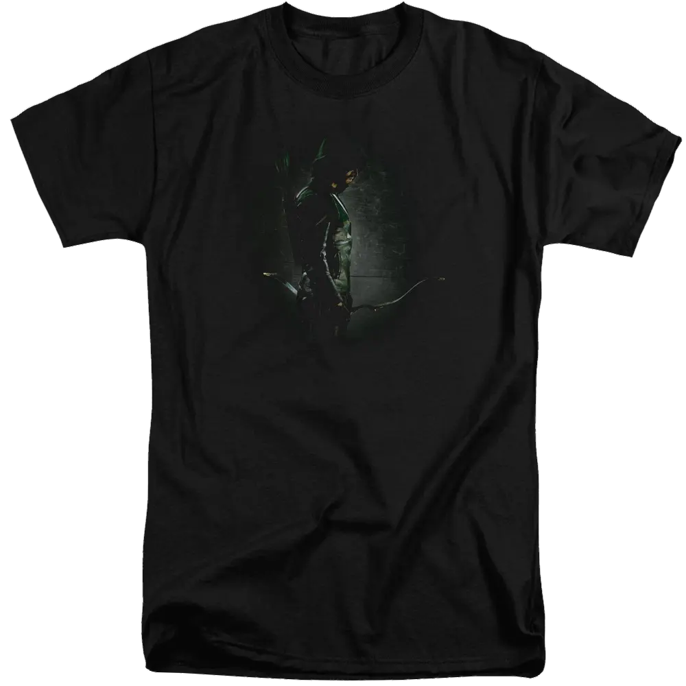 Arrow In The Shadows - Men's Tall Fit T-Shirt Green Arrow