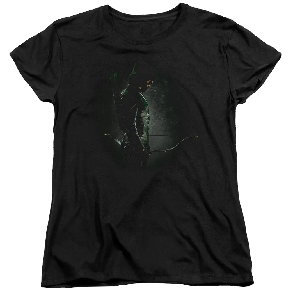 Arrow In The Shadows - Women's T-Shirt Green Arrow