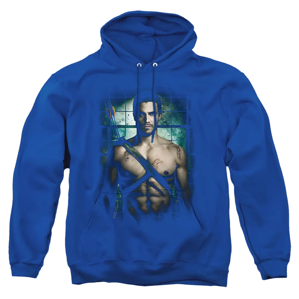 Arrow Shirtless - Pullover Hoodie Green Arrow
