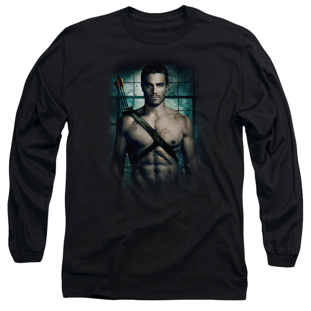 Arrow Shirtless - Men's Long Sleeve T-Shirt Men's Long Sleeve T-Shirt Green Arrow
