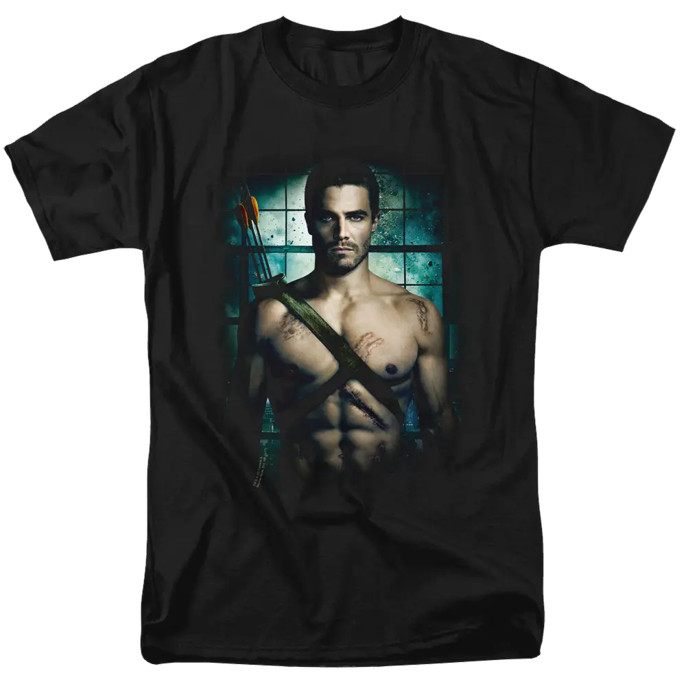 Arrow Shirtless - Men's Regular Fit T-Shirt Green Arrow