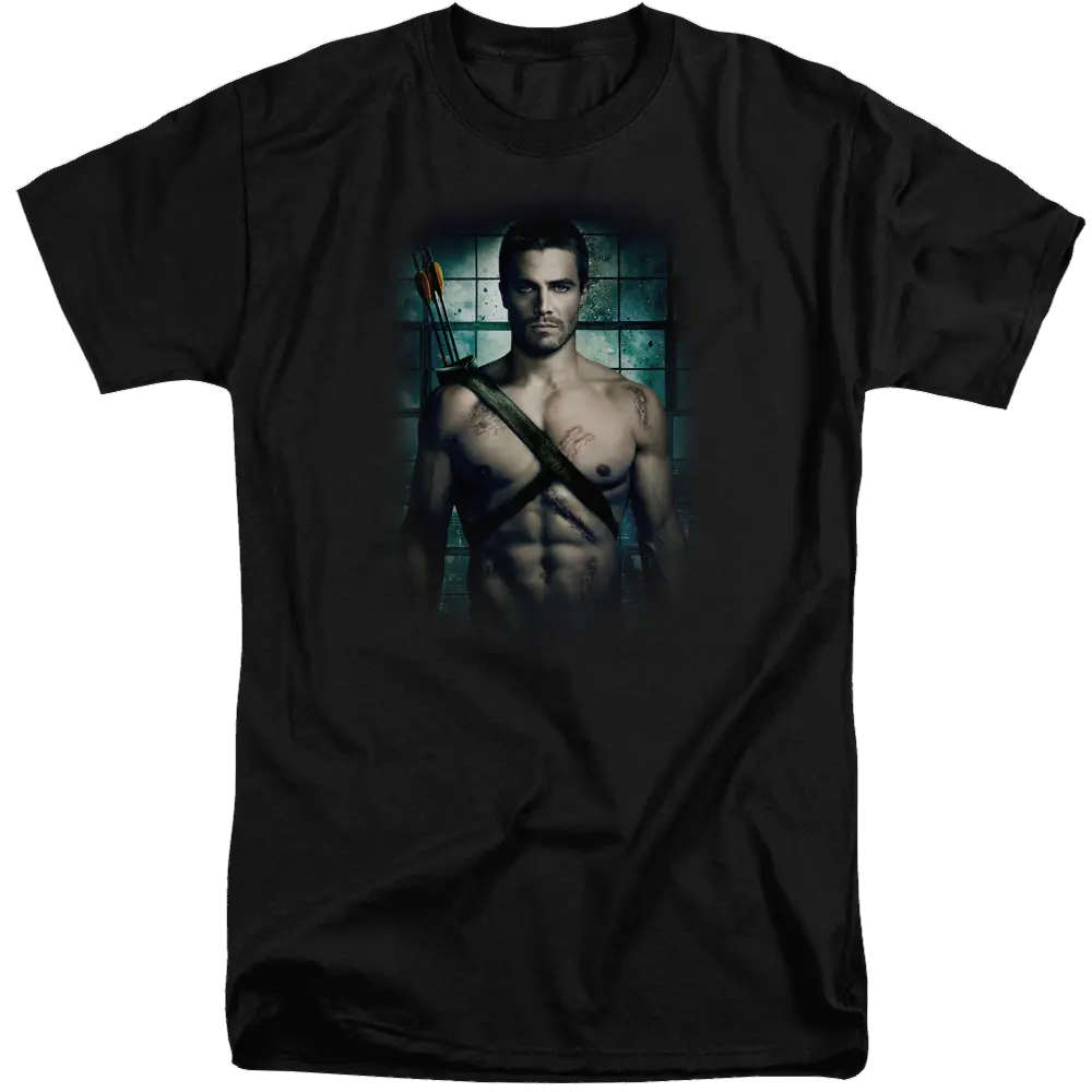 Arrow Shirtless - Men's Tall Fit T-Shirt Green Arrow