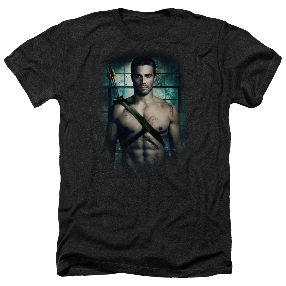 Arrow Shirtless - Men's Heather T-Shirt Men's Heather T-Shirt Green Arrow