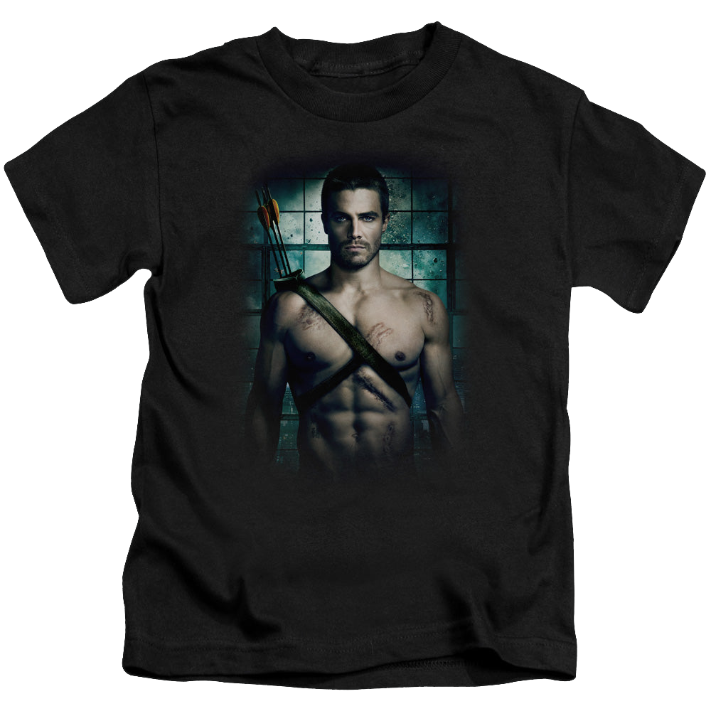 Arrow The Television Series Shirtless - Kid's T-Shirt Kid's T-Shirt (Ages 4-7) Green Arrow