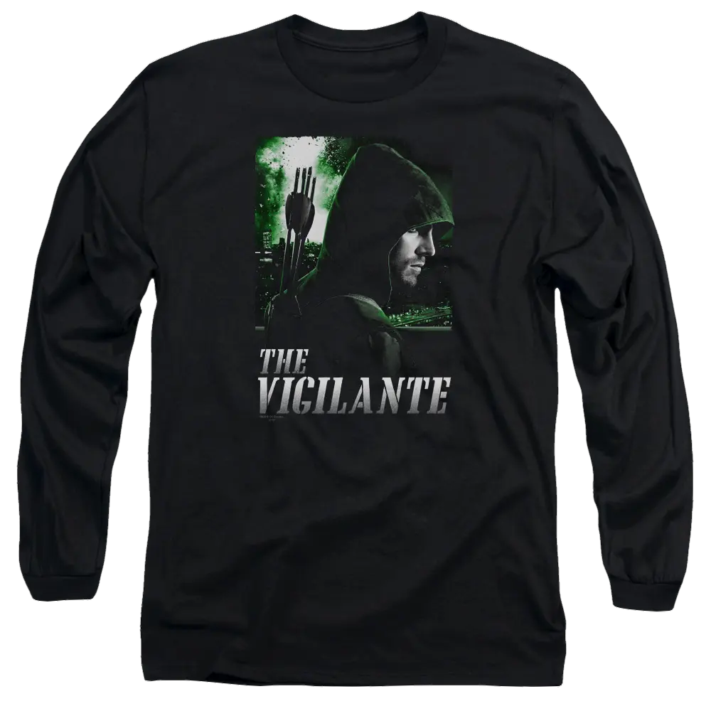 Arrow Star City Defender - Men's Long Sleeve T-Shirt Green Arrow