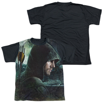 Arrow The Television Series Hero - Youth Black Back T-Shirt Youth Black Back T-Shirt (Ages 8-12) Green Arrow