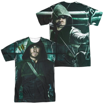 Arrow Two Sides Men's All Over Print T-Shirt Green Arrow