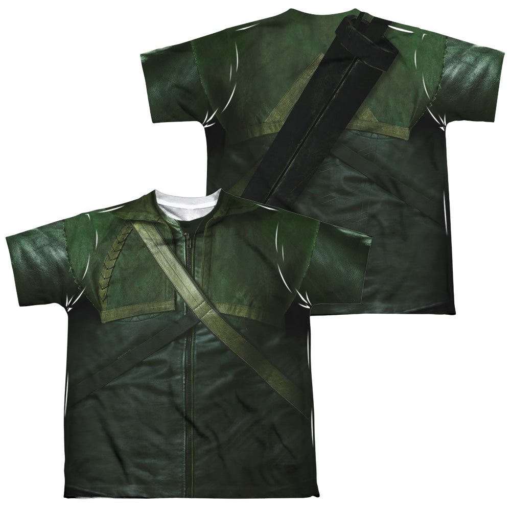 Arrow The Television Series Uniform (F/B) - Youth All-Over Print T-Shirt Youth All-Over Print T-Shirt (Ages 8-12) Green Arrow