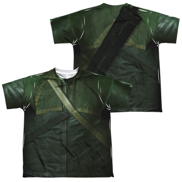 Arrow The Television Series Uniform (F/B) - Youth All-Over Print T-Shirt Youth All-Over Print T-Shirt (Ages 8-12) Green Arrow