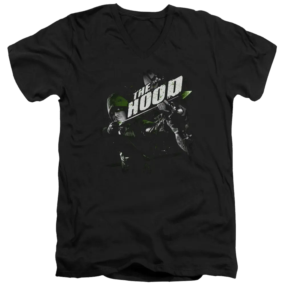 Arrow Take Aim - Men's V-Neck T-Shirt Green Arrow