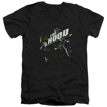 Arrow Take Aim - Men's V-Neck T-Shirt Green Arrow