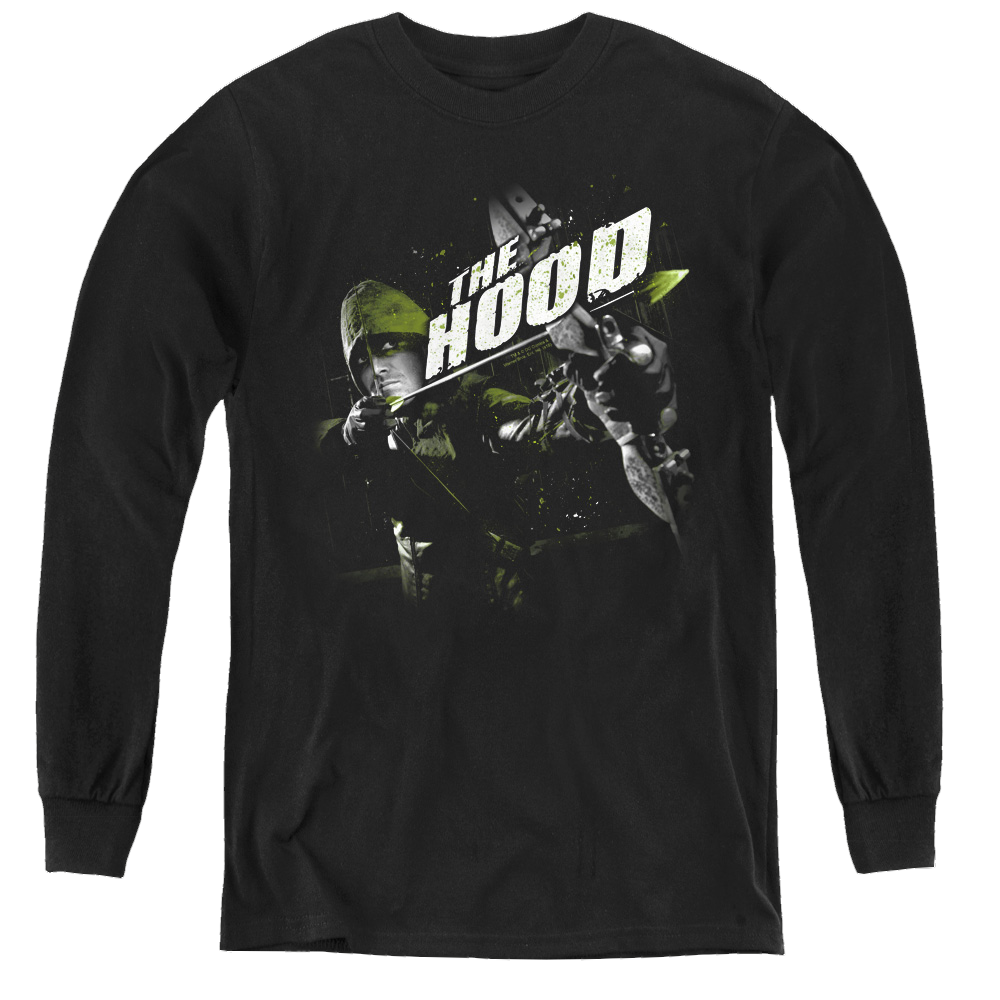 Arrow The Television Series Take Aim - Youth Long Sleeve T-Shirt Youth Long Sleeve T-Shirt Green Arrow