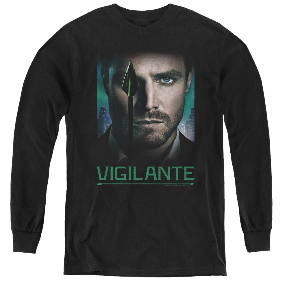 Arrow The Television Series Good Eye - Youth Long Sleeve T-Shirt Youth Long Sleeve T-Shirt Green Arrow