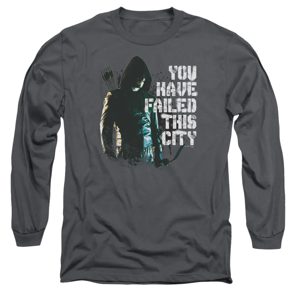 Arrow You Have Failed - Men's Long Sleeve T-Shirt Green Arrow