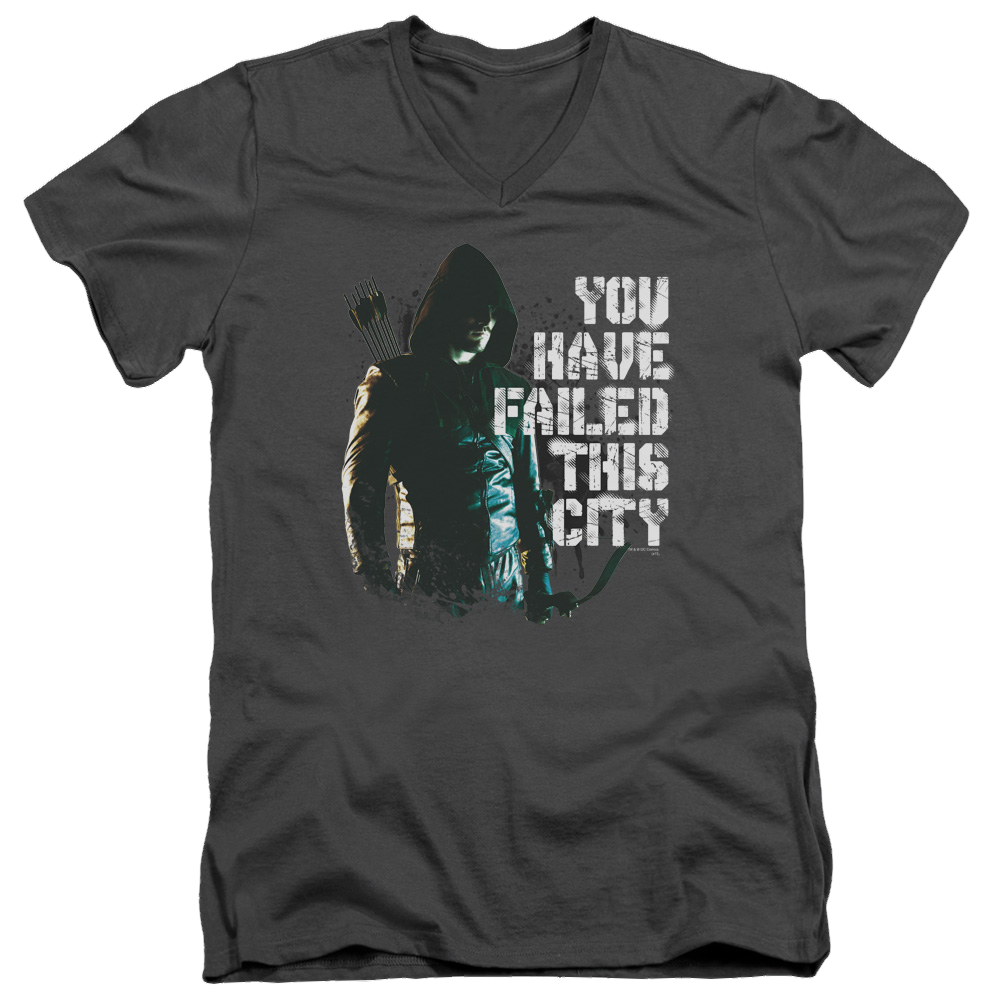 Arrow You Have Failed - Men's V-Neck T-Shirt Green Arrow