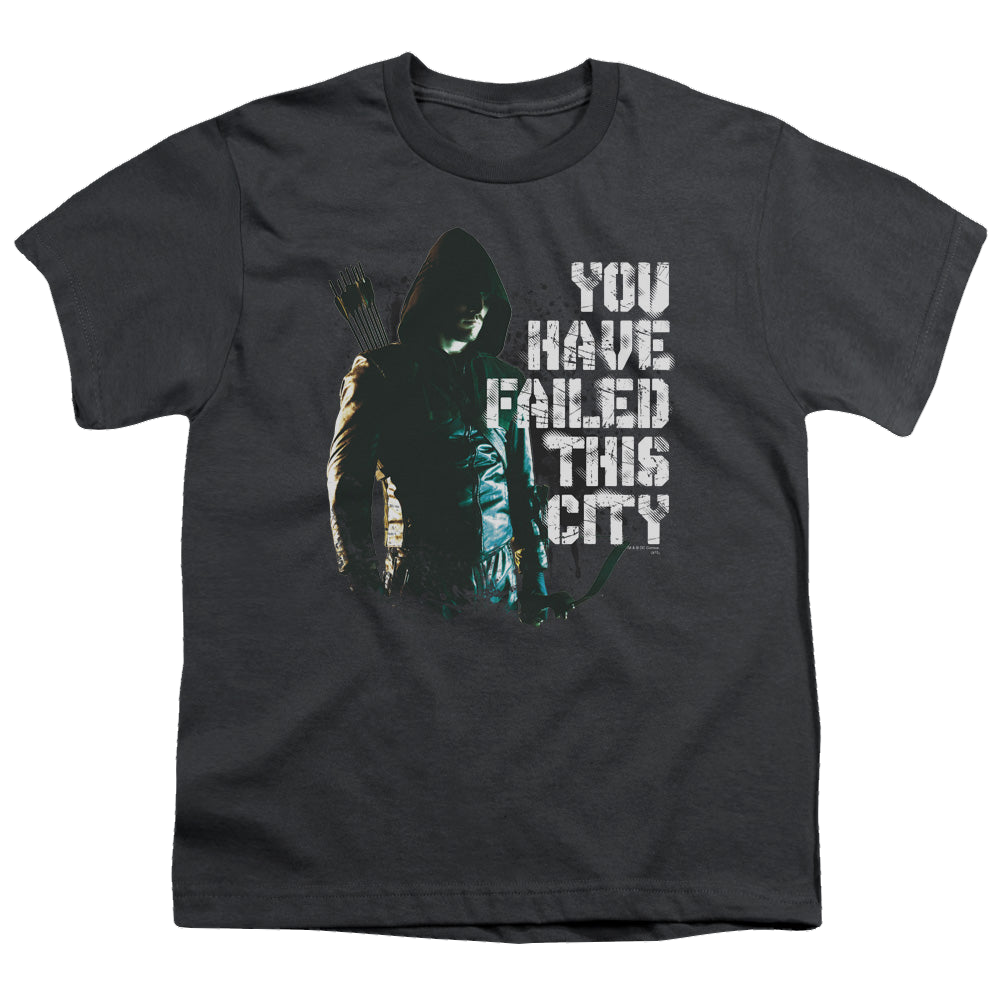 Arrow The Television Series You Have Failed - Youth T-Shirt Youth T-Shirt (Ages 8-12) Green Arrow