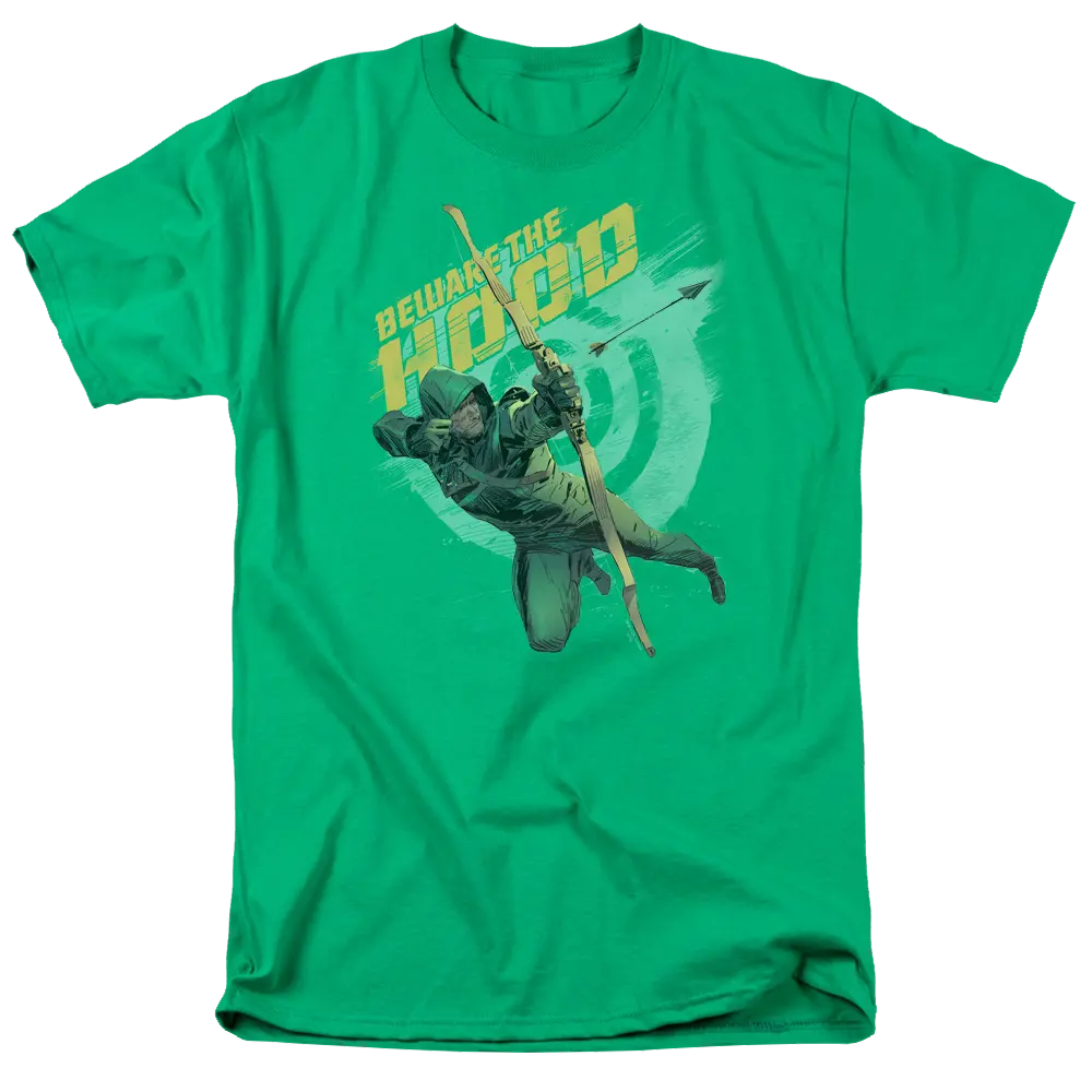 Arrow Beware - Men's Regular Fit T-Shirt Green Arrow