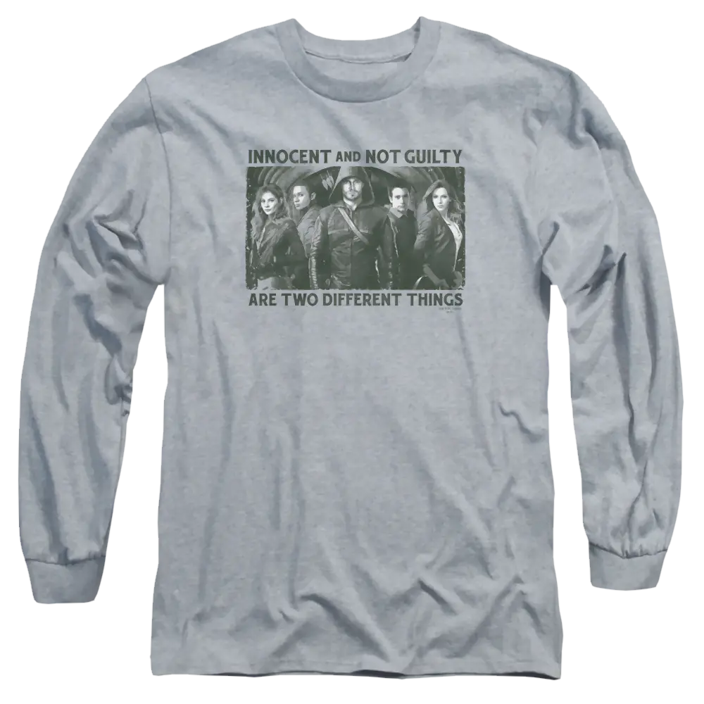 Arrow Not Guilty - Men's Long Sleeve T-Shirt Green Arrow