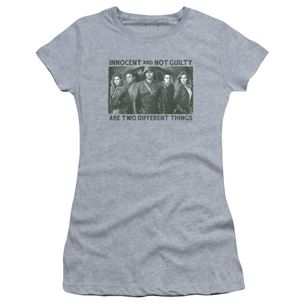 Arrow Not Guilty - Juniors T-Shirt Juniors T-Shirt Green Arrow