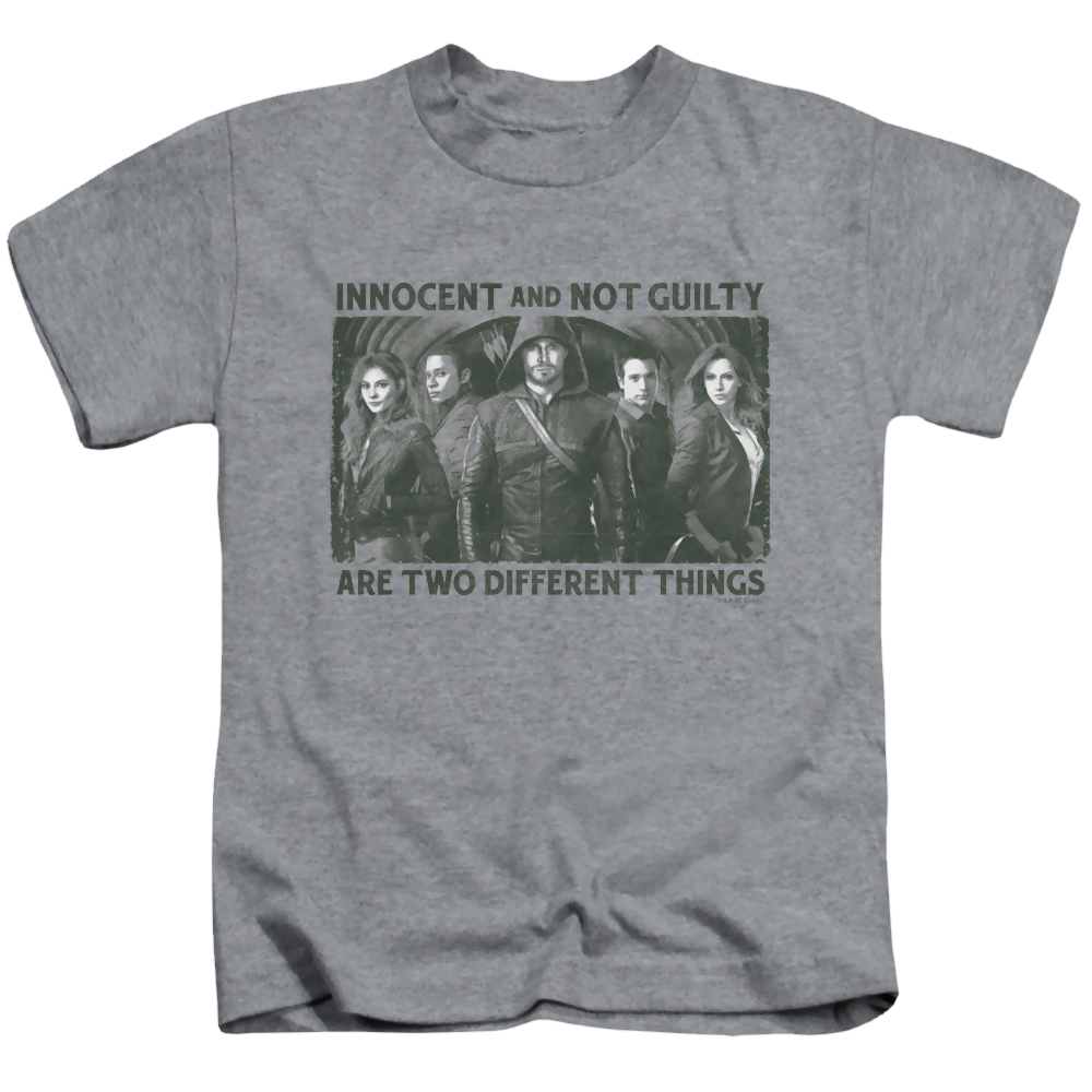 Arrow The Television Series Not Guilty - Kid's T-Shirt Kid's T-Shirt (Ages 4-7) Green Arrow