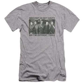 Arrow Not Guilty - Men's Premium Slim Fit T-Shirt Green Arrow