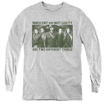 Arrow The Television Series Not Guilty - Youth Long Sleeve T-Shirt Youth Long Sleeve T-Shirt Green Arrow