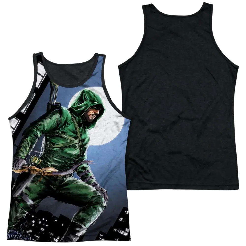 Arrow Night Watch Men's Black Back Tank Green Arrow
