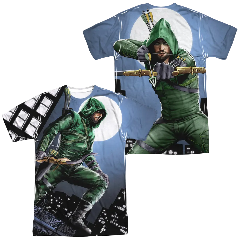 Arrow Night Watch Men's All Over Print T-Shirt Green Arrow