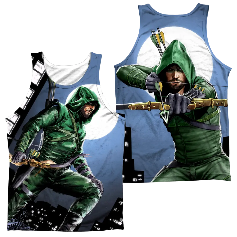 Arrow Night Watch Men's All Over Print Tank Green Arrow